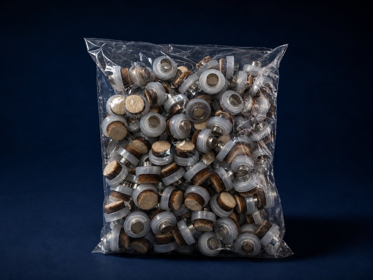 Sapatas com feltro por milheiro